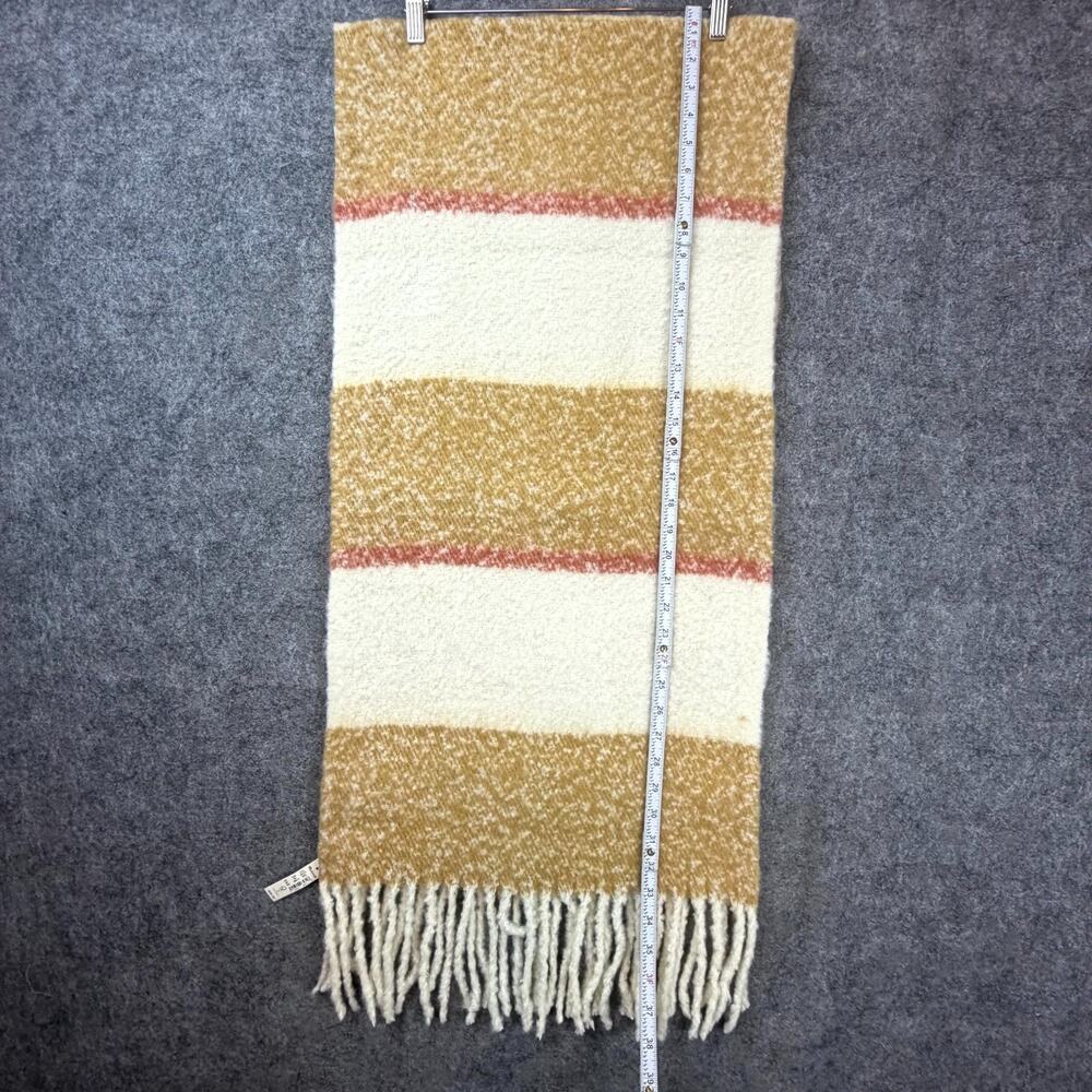 Madewell Brushed Oversized Scarf Womens One Size Toffee Recycled Plaid Fringe - Picture 2 of 6